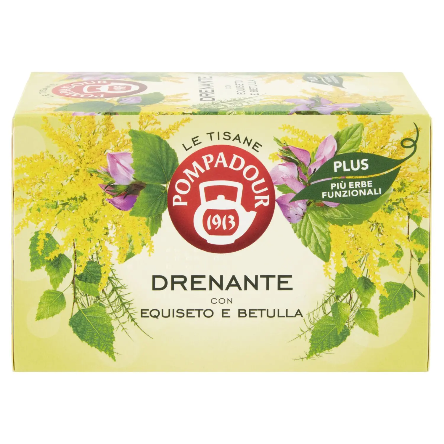 Pompadour Le Tisane Drenante con Equiseto e Betulla 18 x 2,2 g