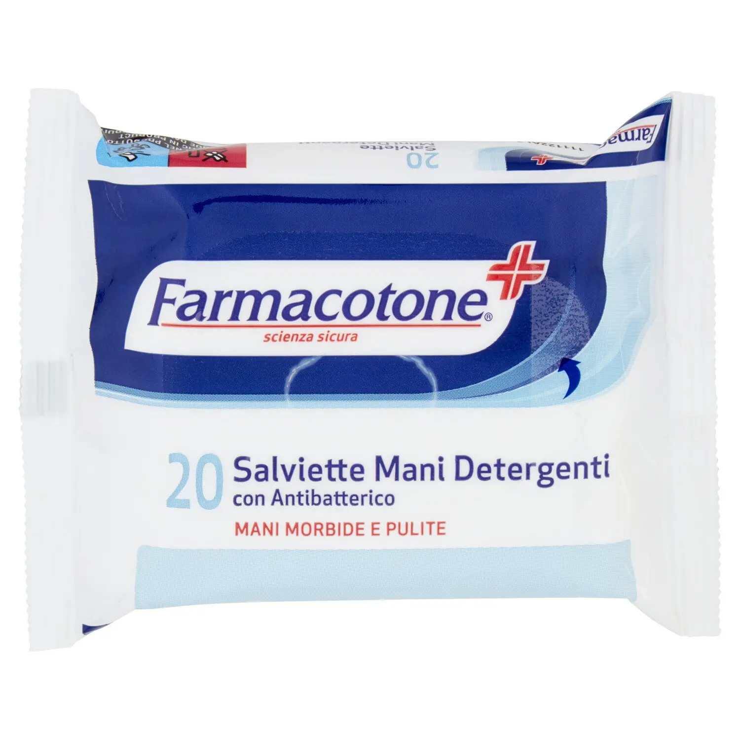 Farmacotone Salviette Mani Detergenti con Antibatterico 20 pz