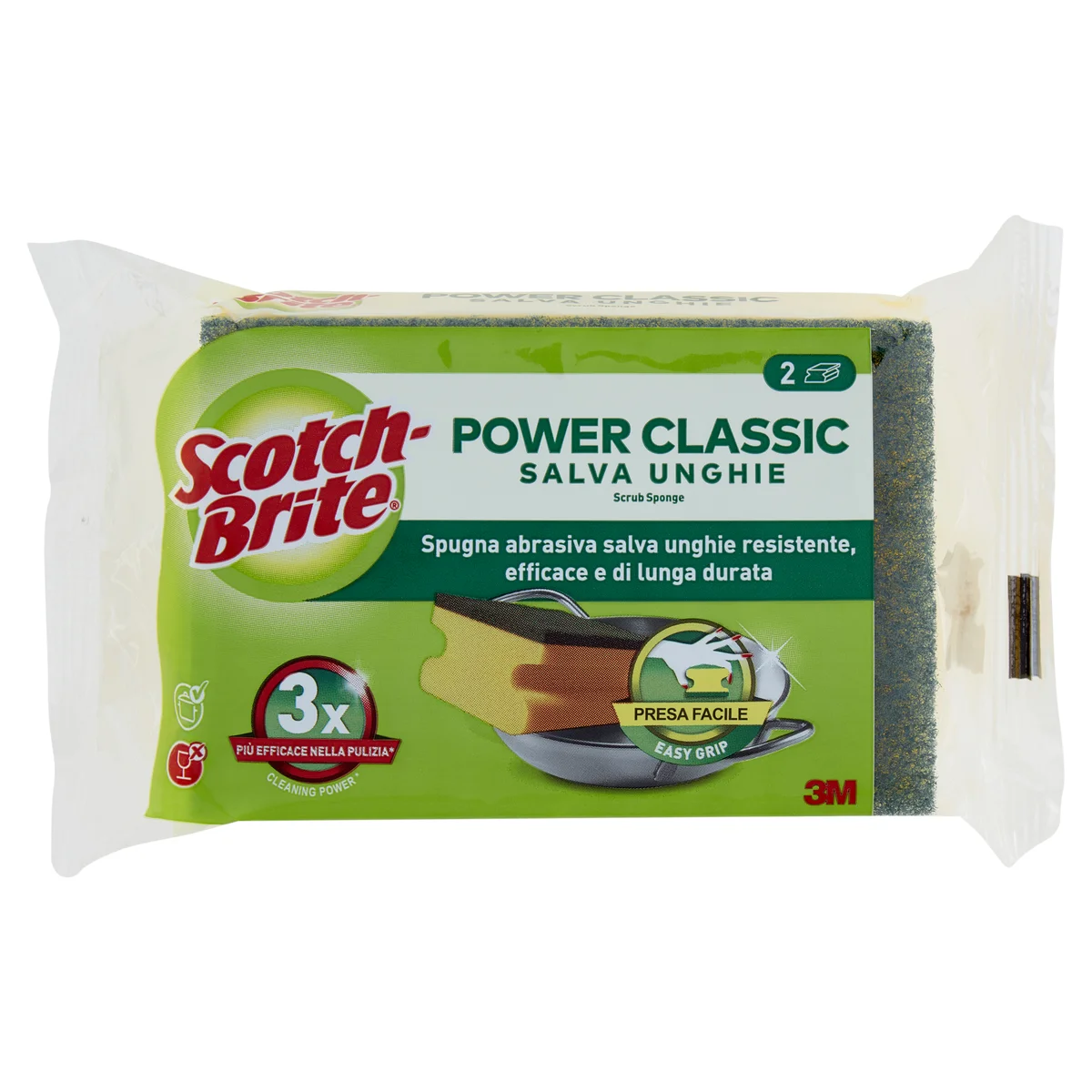 Scotch-Brite Classic Scrub Sponge 2 pz