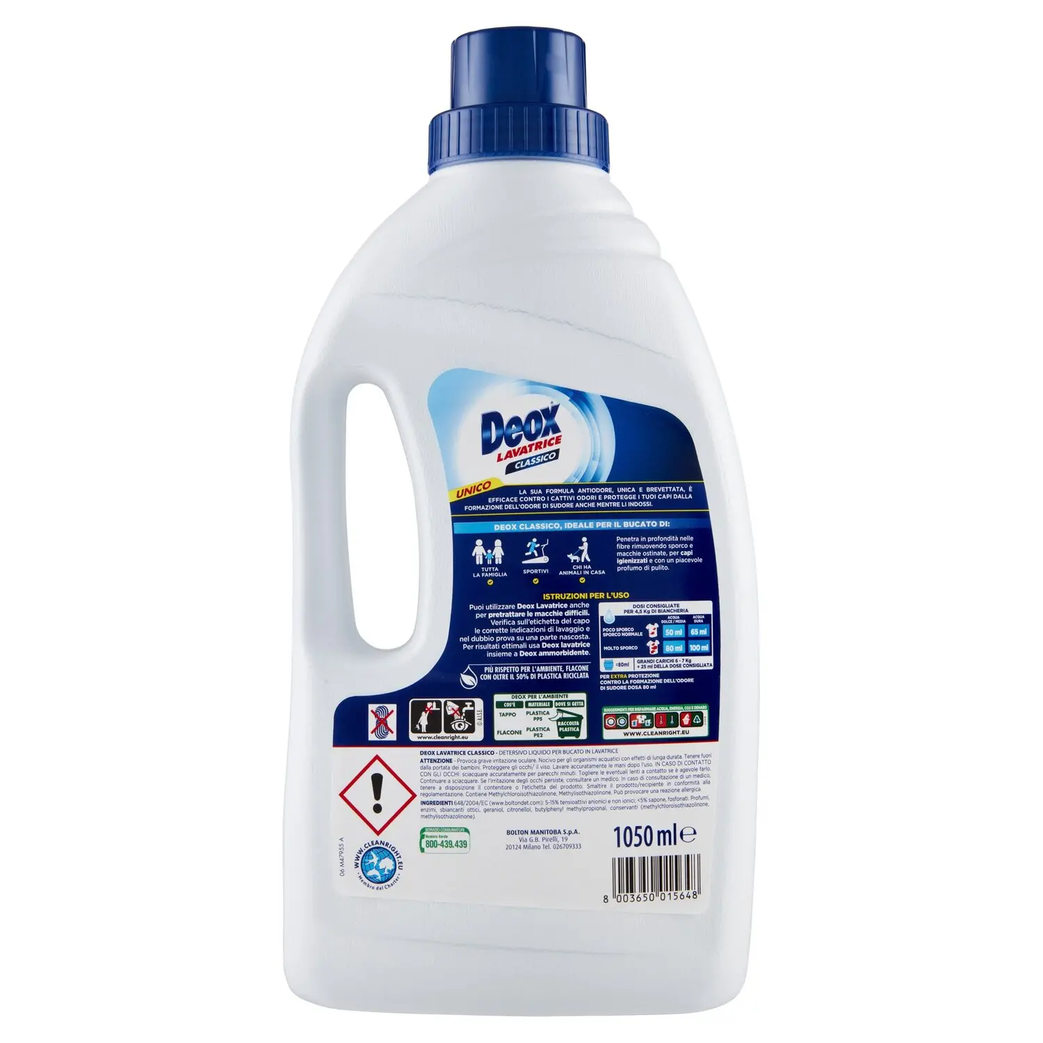 Dash Detersivo Liquido Lavatrice, Classico, 21 Lavaggi 1050 ml