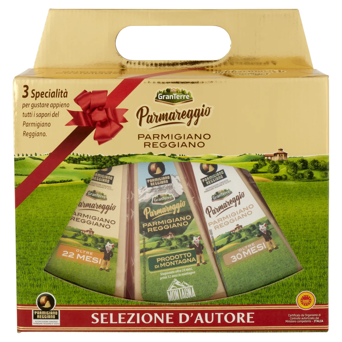 Parmigiano Reggiano DOP di Collina e di Montagna con Grattuggia e