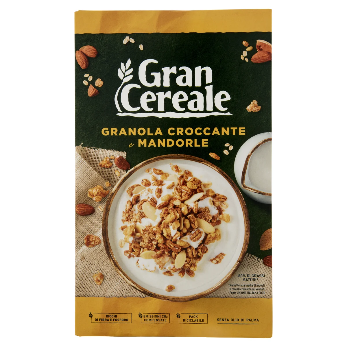 Gran Cereale Cereali da colazione Granola Croccante e Mandorle 320 g