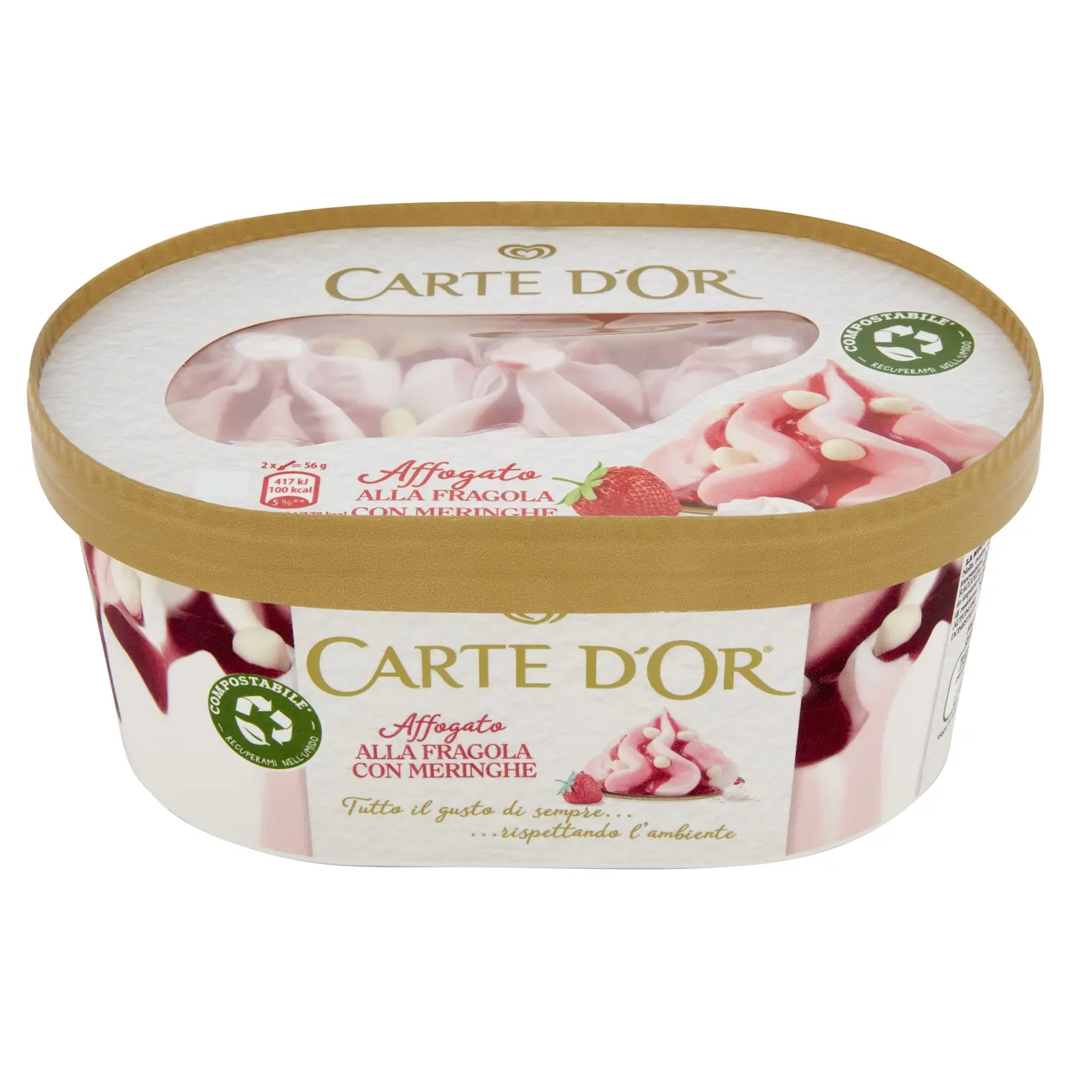 Carte d'Or Affogato alla Fragola con Meringhe 500 g