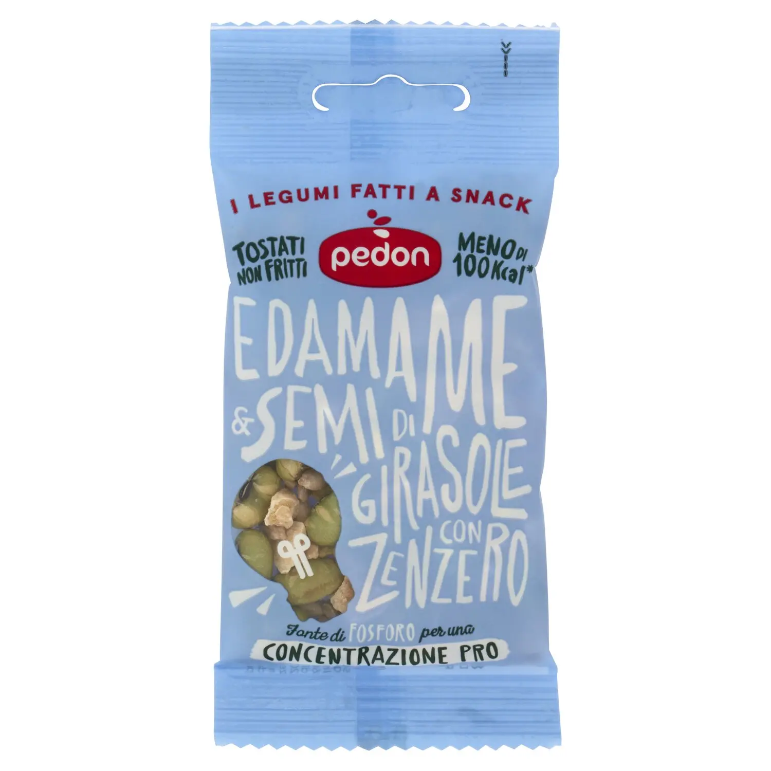 pedon I Legumi Fatti a Snack Edamame & Semi di Girasole con Zenzero 20 g