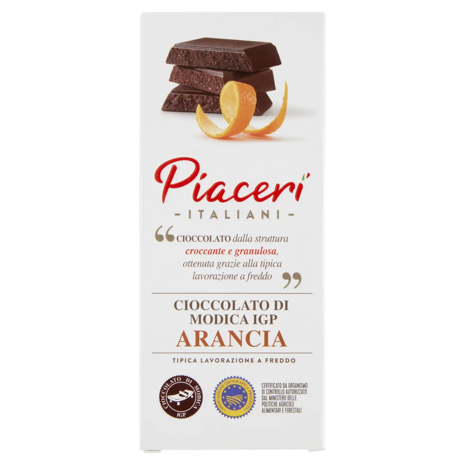 Piaceri Italiani Cioccolato di Modica IGP Arancia 80 g