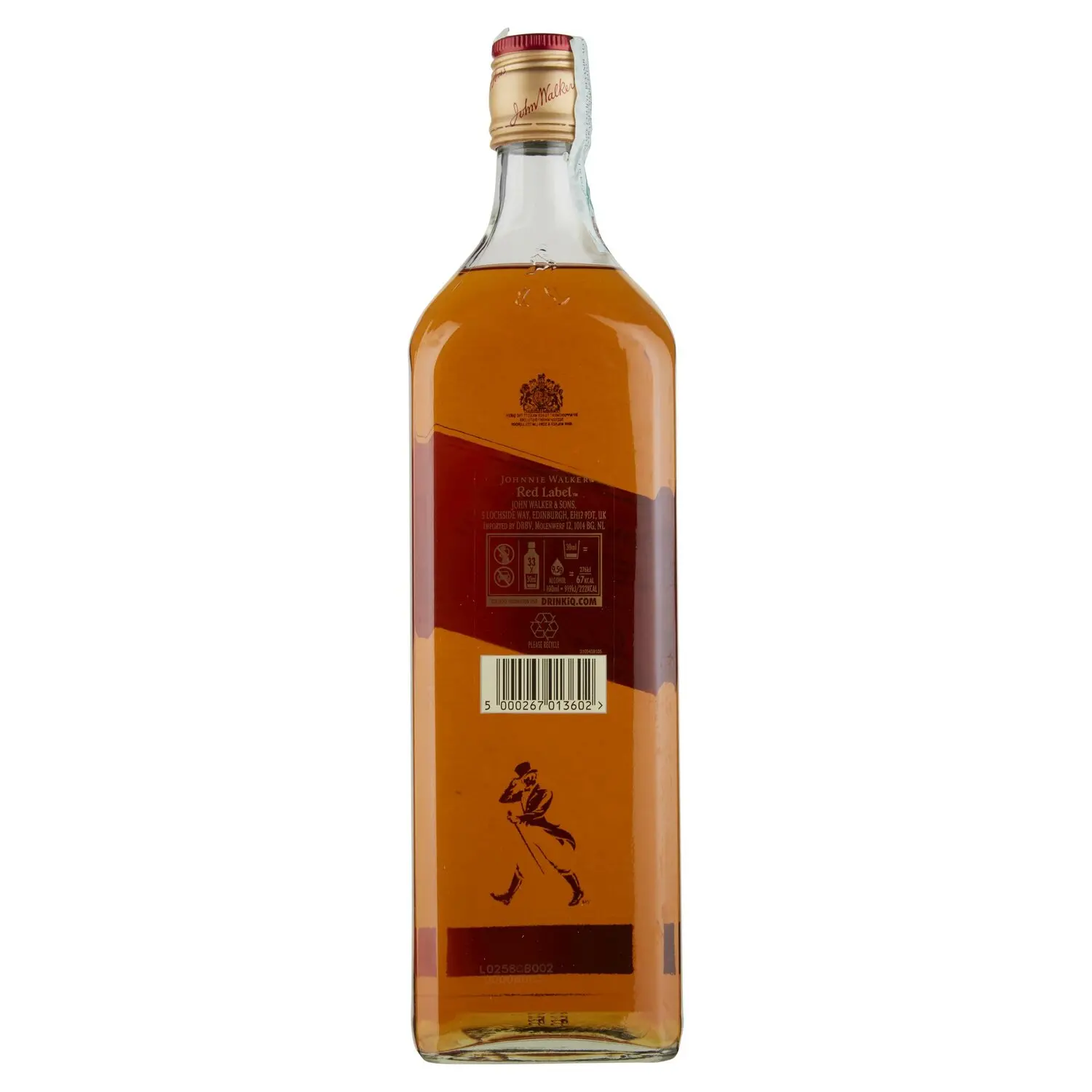 Set bottiglia Whisky 900 ml con 4 Bicchieri Whisky da 250 ml