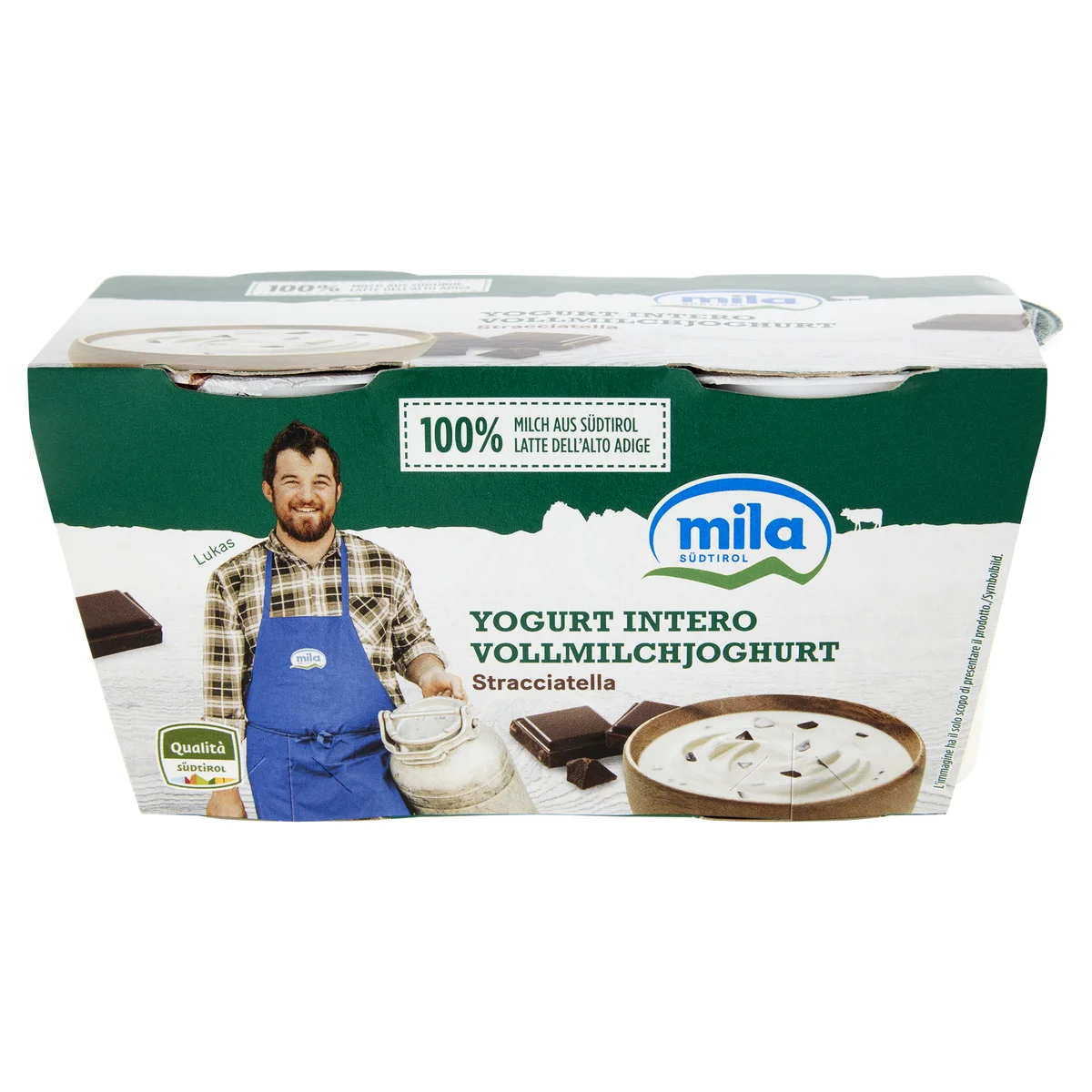 yogurt bianco senza lattosio - Mila - 2 x 125 g