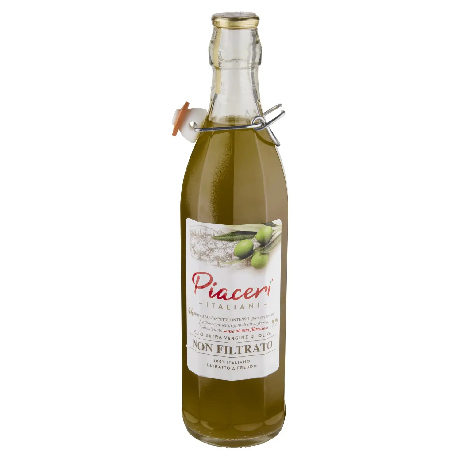 Piaceri Italiani Olio Extra Vergine di Oliva Non Filtrato 0,75 l