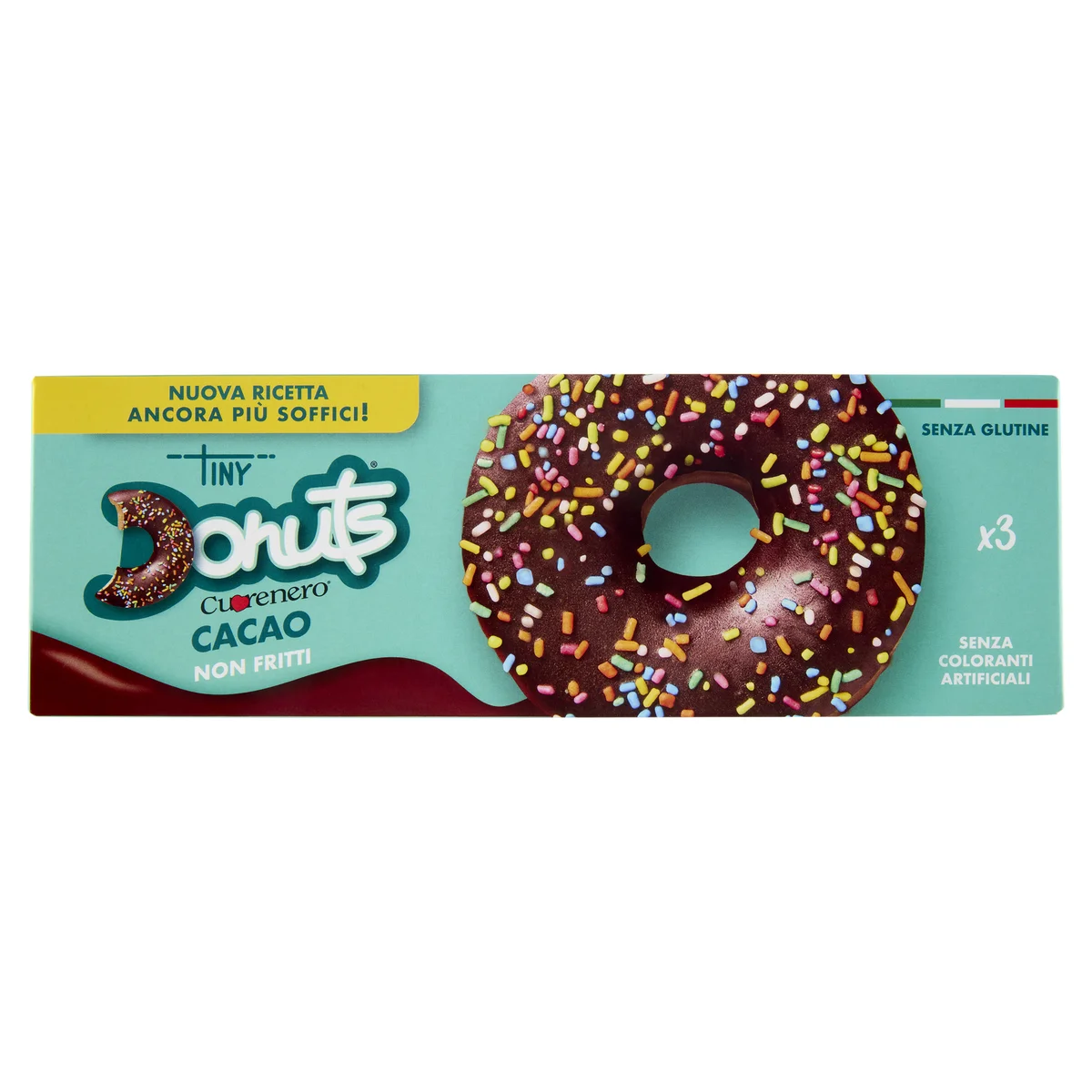 Cuorenero Tiny Donuts Cacao x3 111 g