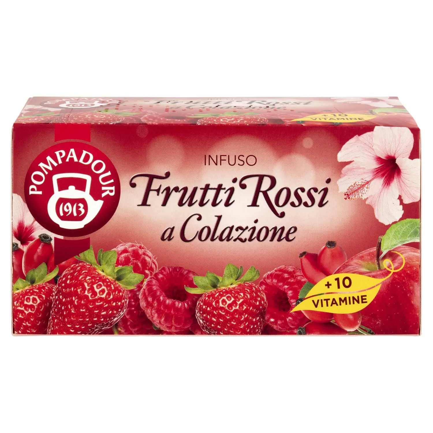 Pompadour Infuso Frutti Rossi a Colazione bustine 20 x 2,5 g