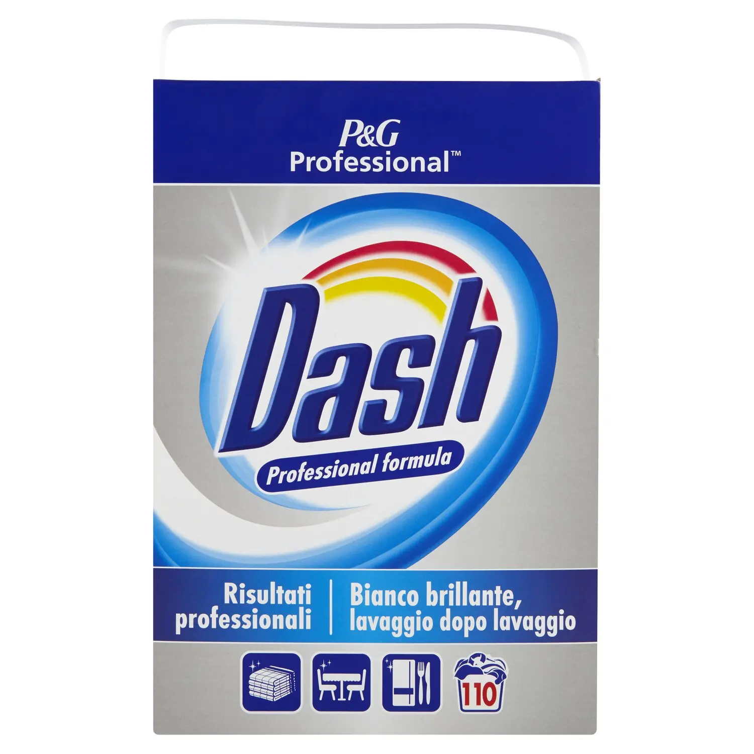 Dash Professional Detersivo in Polvere Lavatrice 110 Misurini
