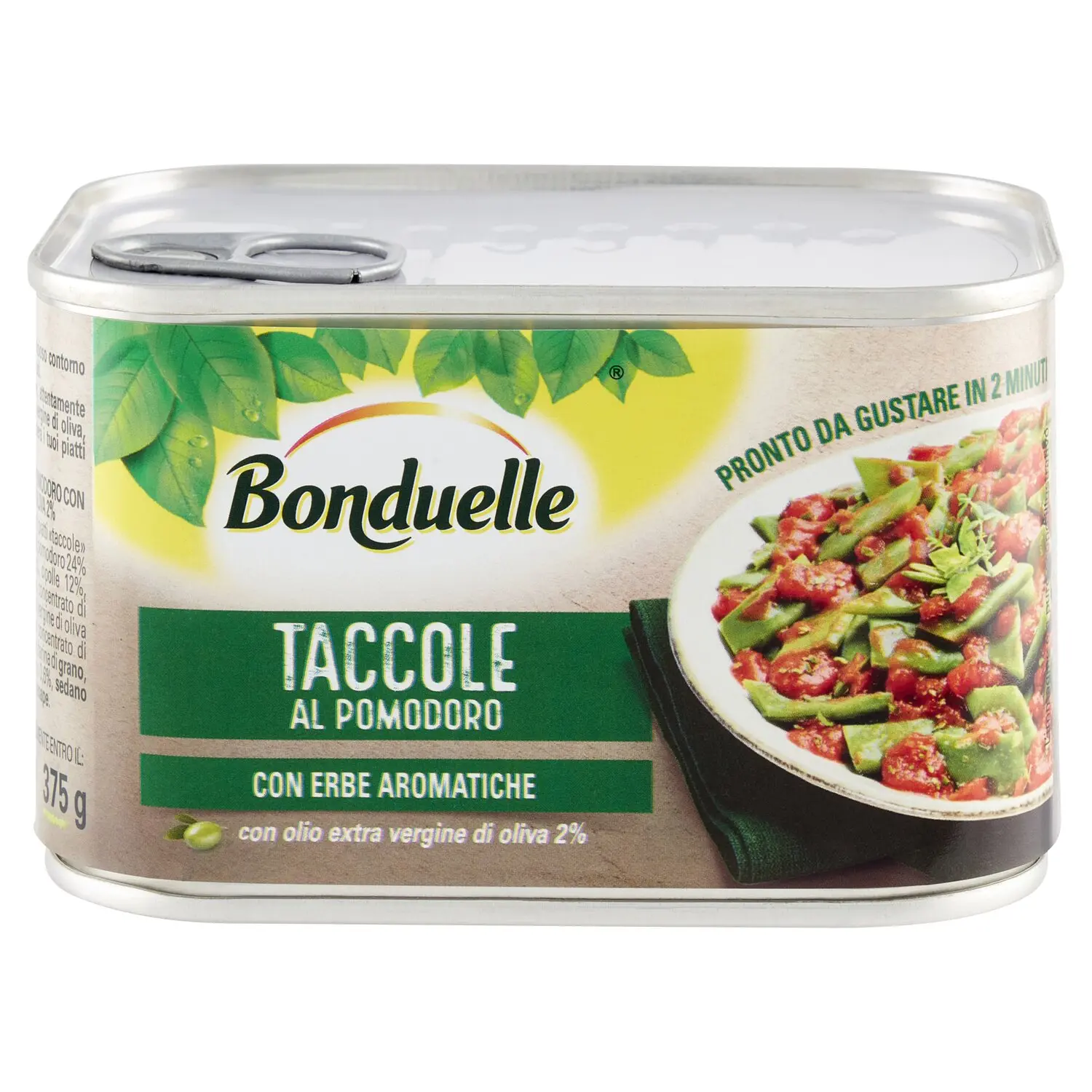 Bonduelle Taccole al Pomodoro con Erbe Aromatiche 375 g