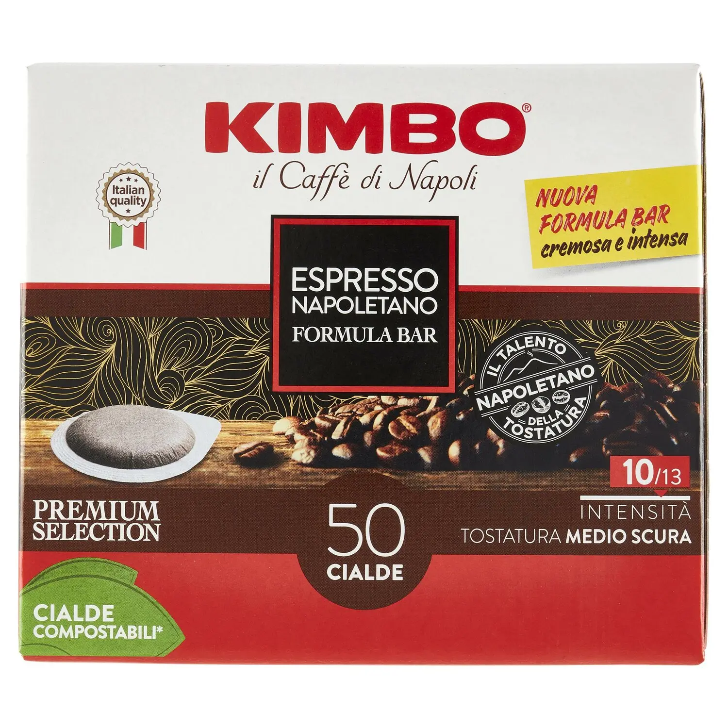 Kimbo Espresso Napoletano Formula Bar 50 Cialde Compostabili* 365 g