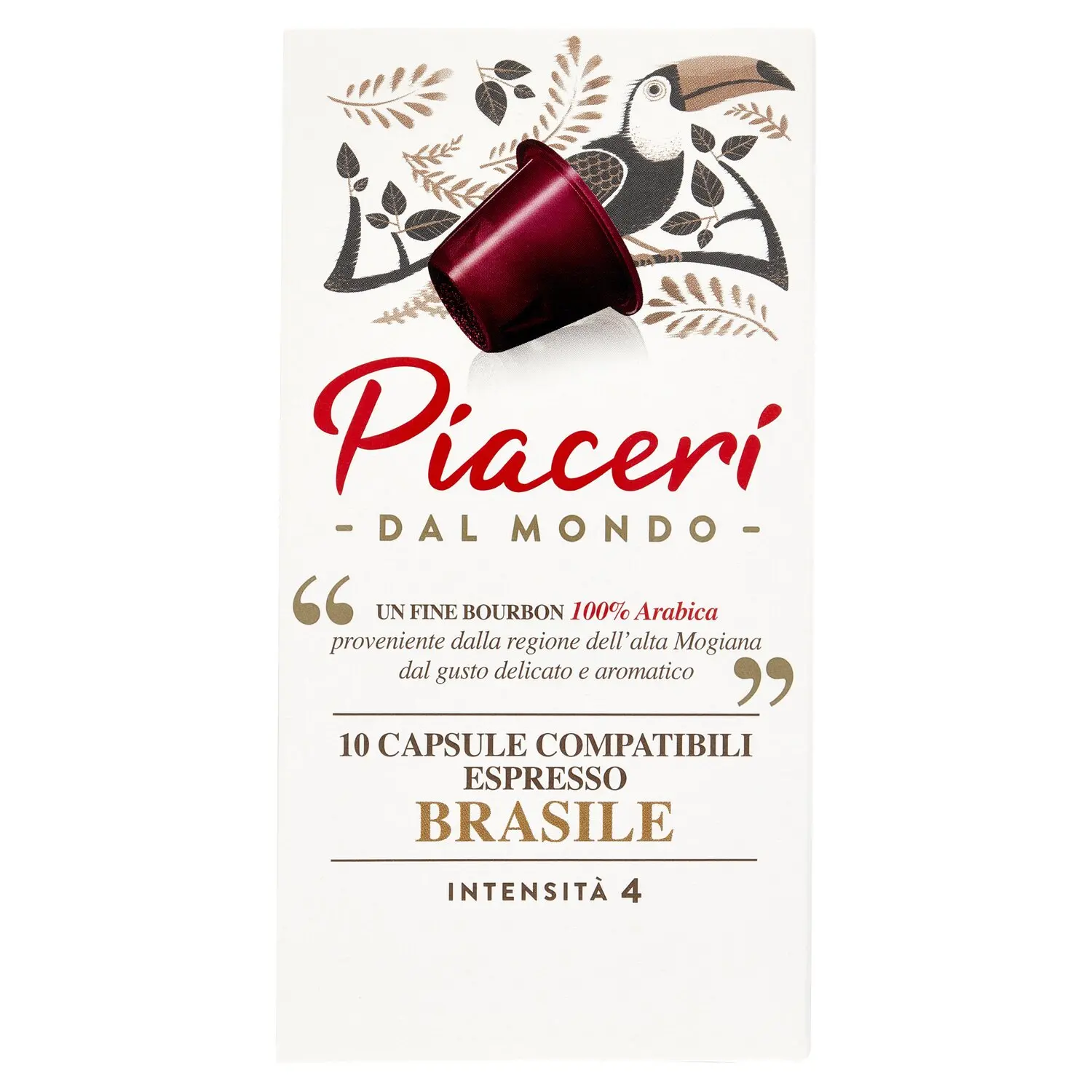 Piaceri dal Mondo Capsule Compatibili Espresso Brasile 10 x 5 g
