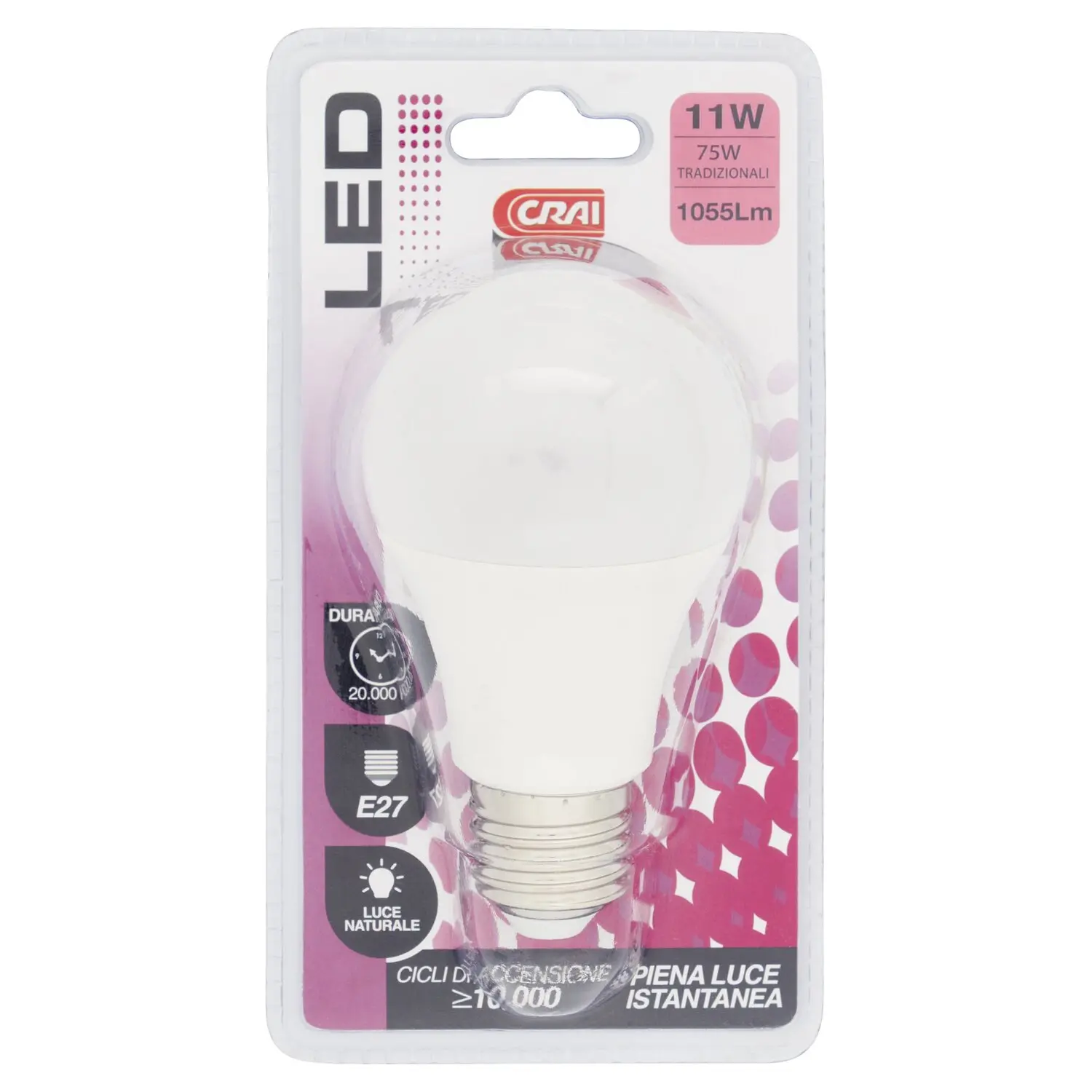 Lampadina LED goccia 75W E27