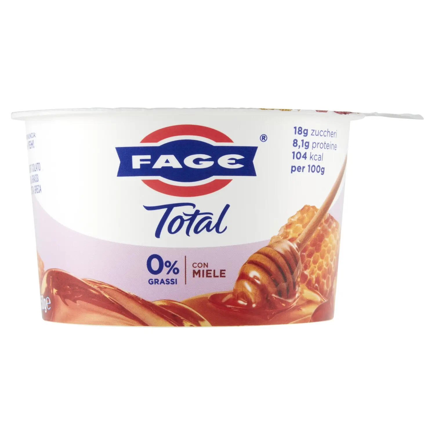 FAGE Total 0% Split Cup con Miele. Bianco Straordianario 