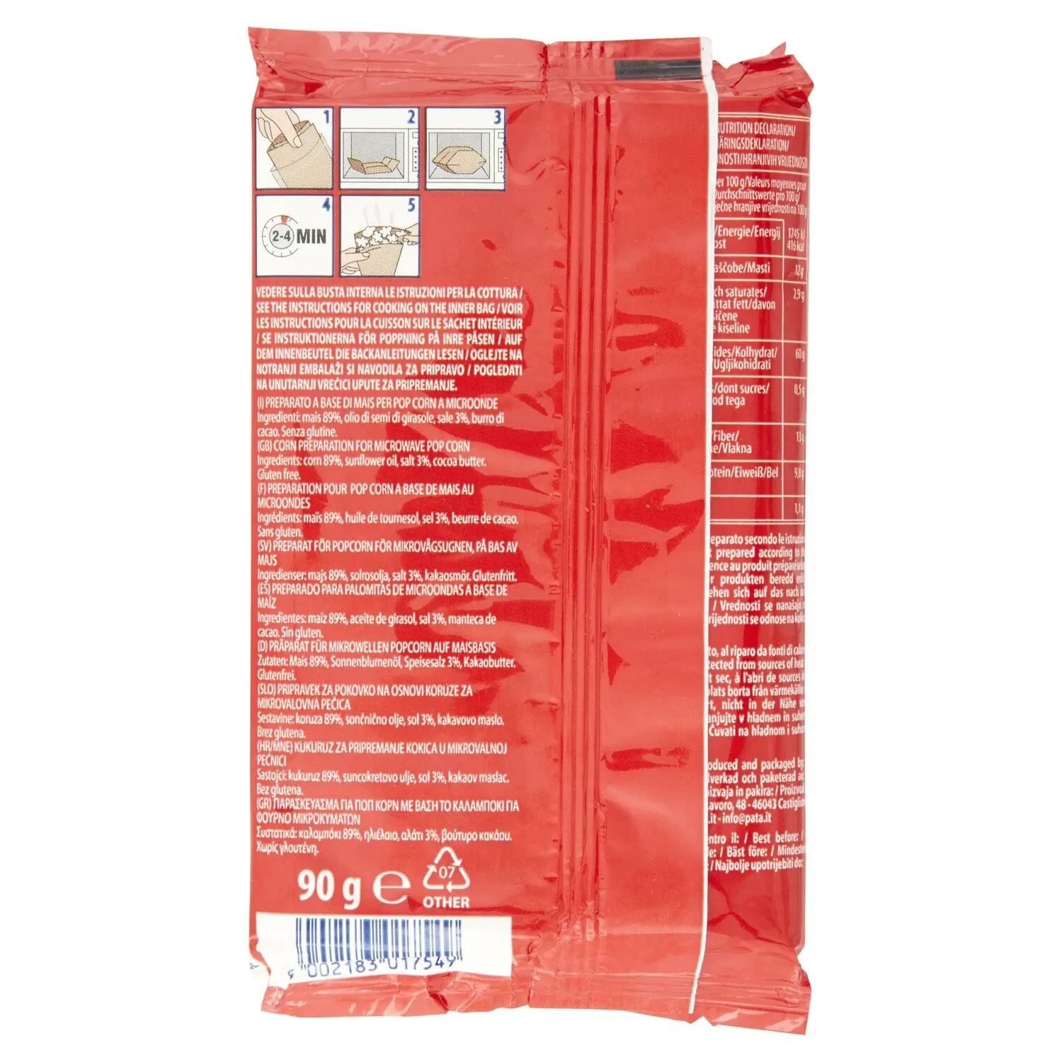 Pop Microwave Salted (90 g) Pata Snack