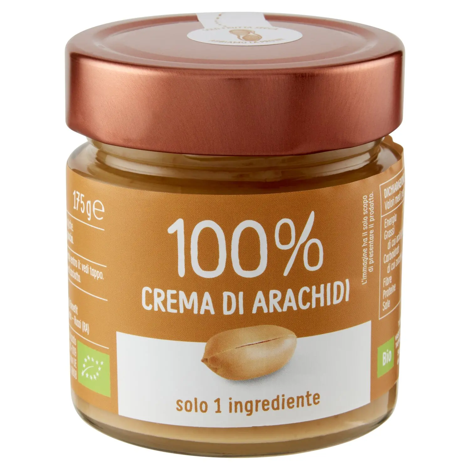 Euro Company 100% Crema di Arachidi Bio 175 g