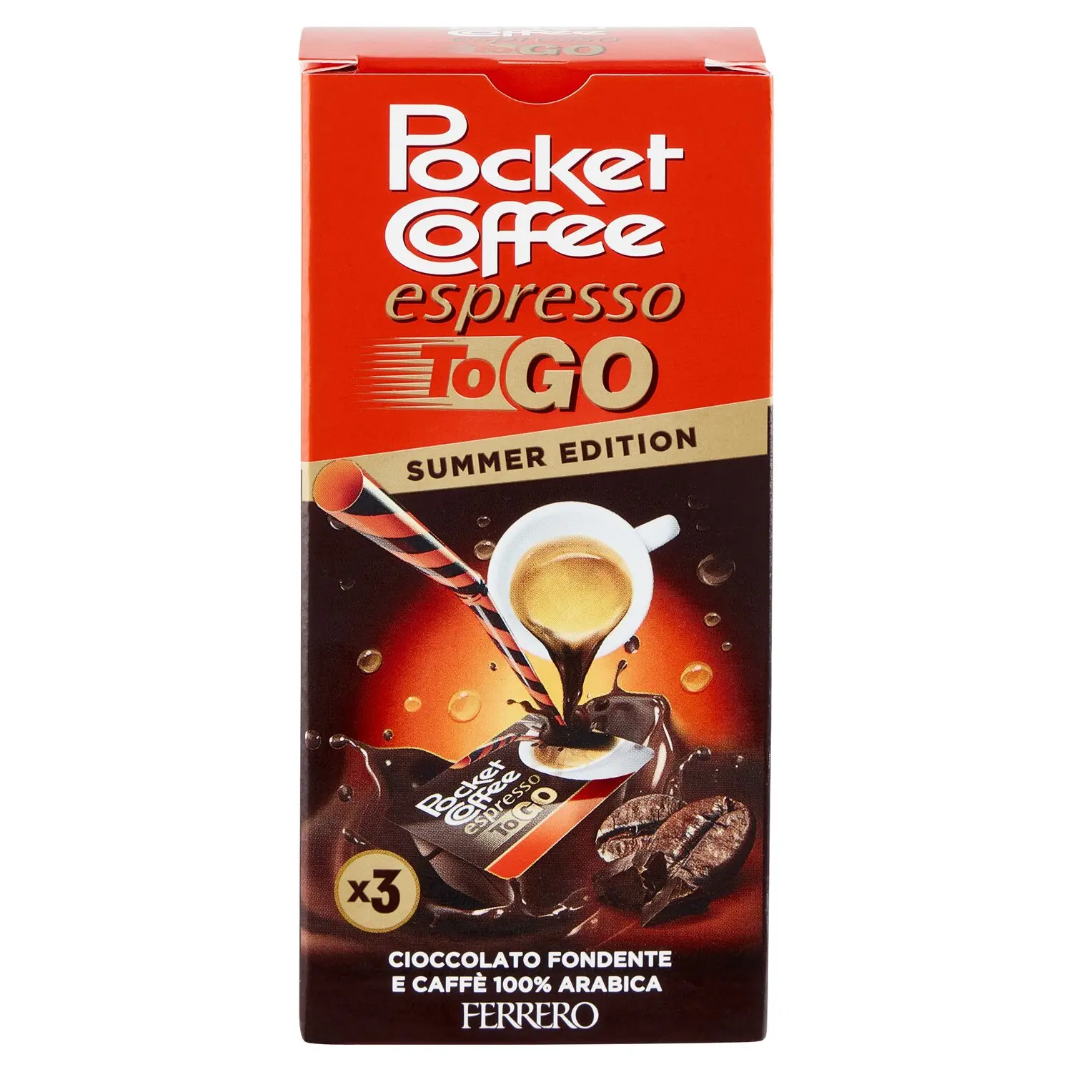 Pocket Coffee espresso To Go Summer Edition 3 pezzi 64,8 ml