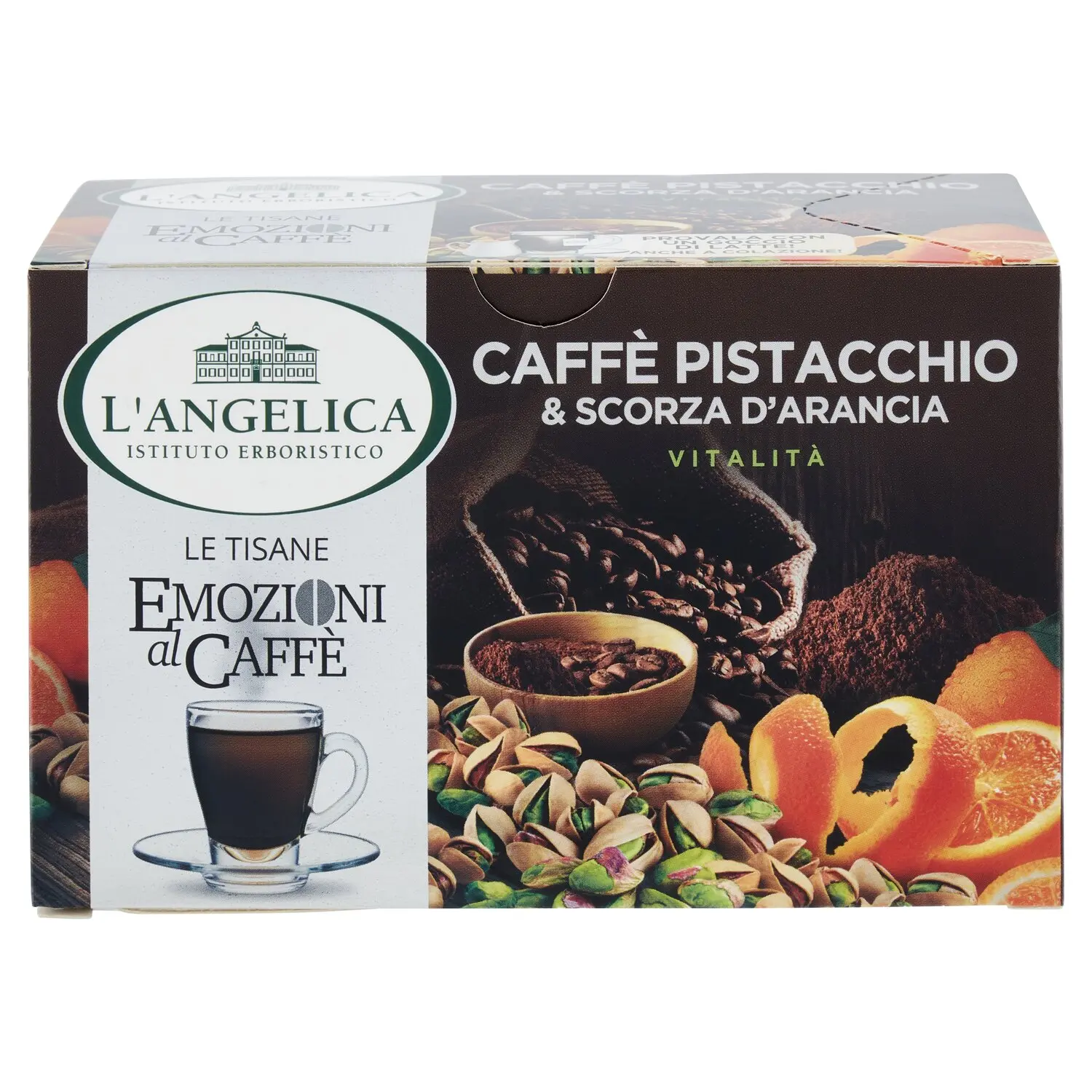L'Angelica Le Tisane Emozioni al Caffè Caffè Pistacchio & Scorza d