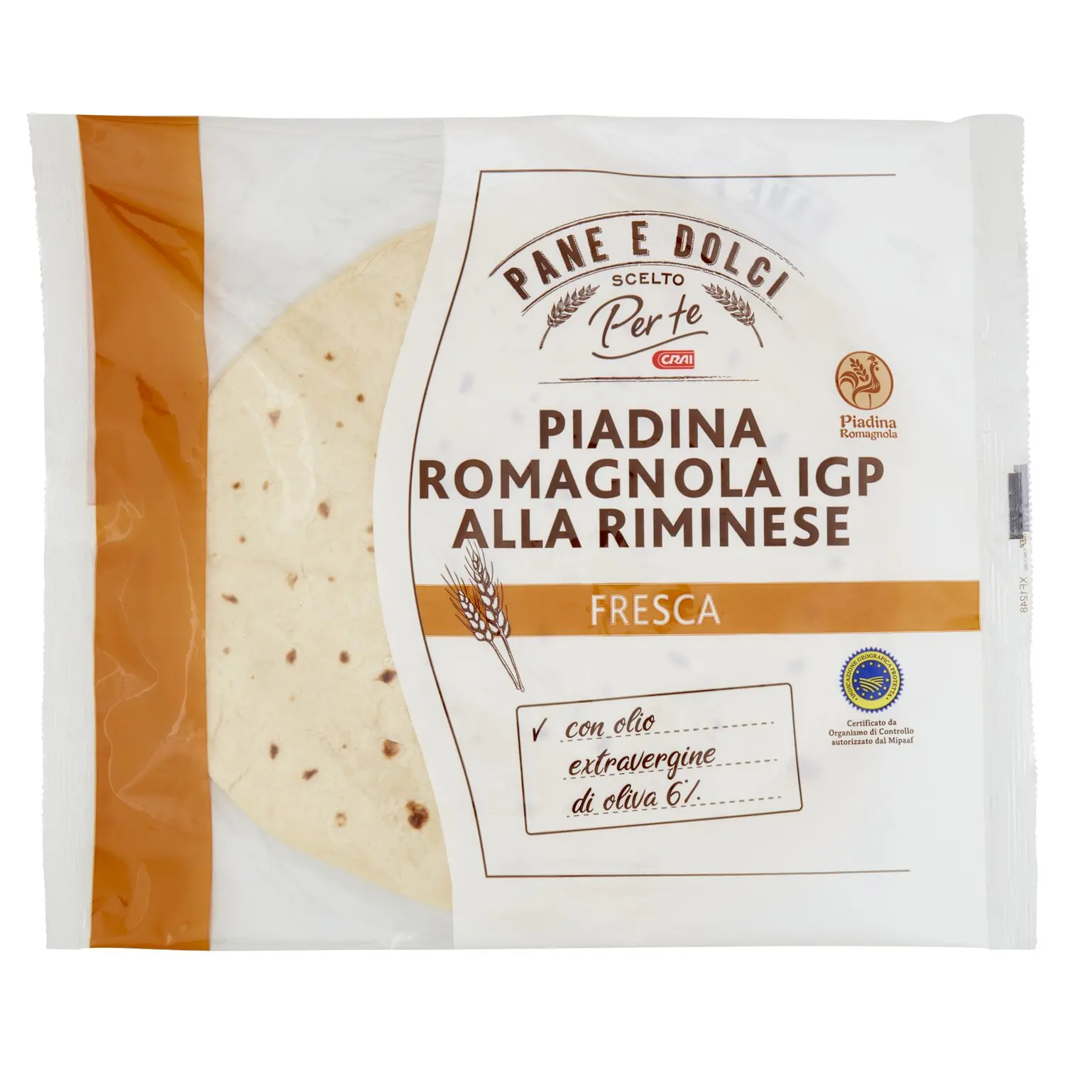 Crai Scelto Per te Piadina Romagnola IGP alla Riminese Fresca 360 g