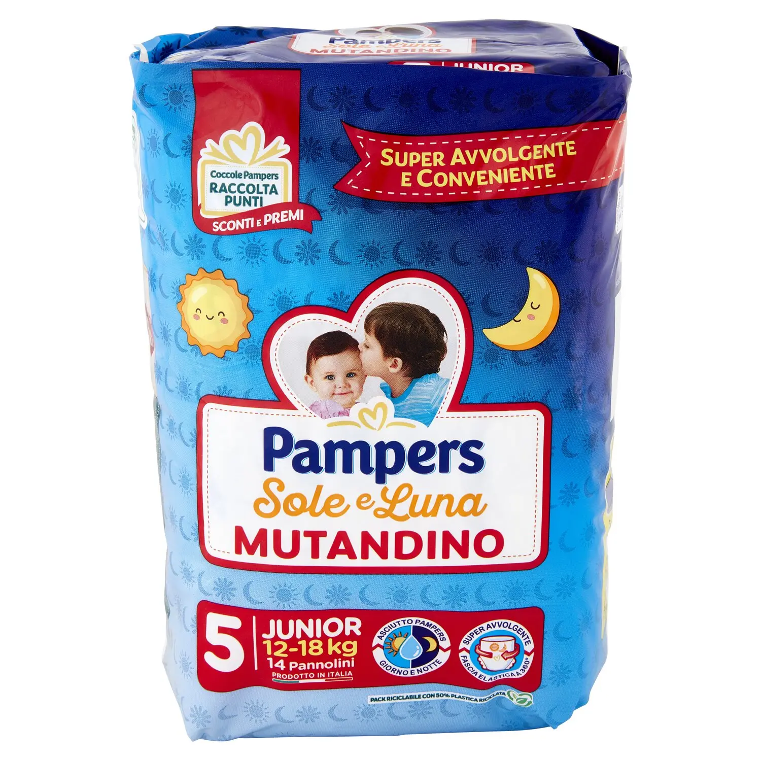 Pampers Sole e Luna Mutandino 5 Junior 14 pz