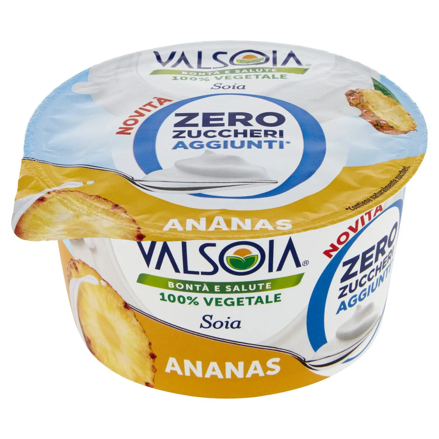 Valsoia Bontà e Salute Yogurt Ananas Senza Zuccheri Aggiunti 130 g