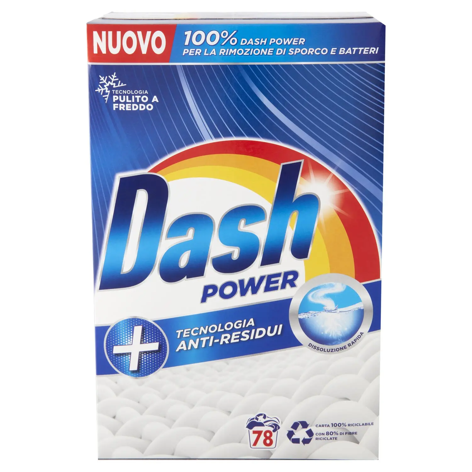 Dash Detersivo Lavatrice Polvere per Bucato Power Tecnologia Anti
