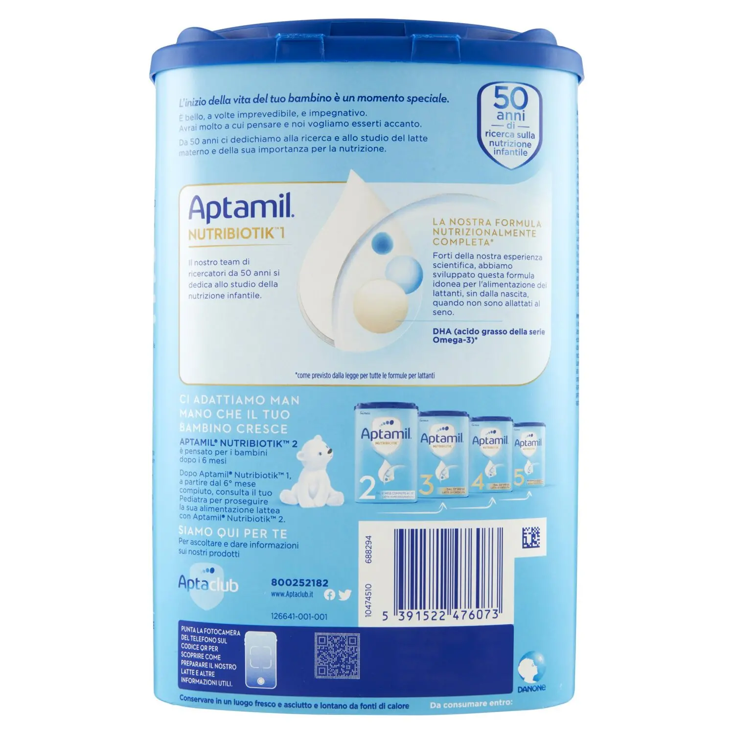 Latte In Polvere Di Crescita 3 Aptamil Nutribiotik g 830
