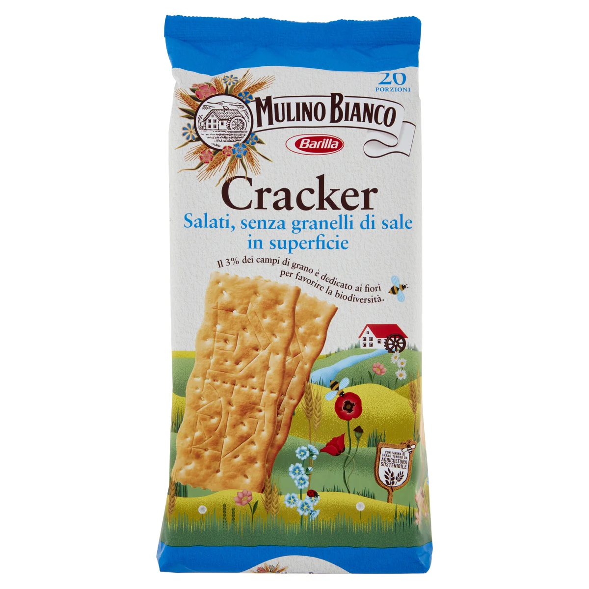 Mulino Bianco Cracker Salati con Farina Sostenibile 500 g