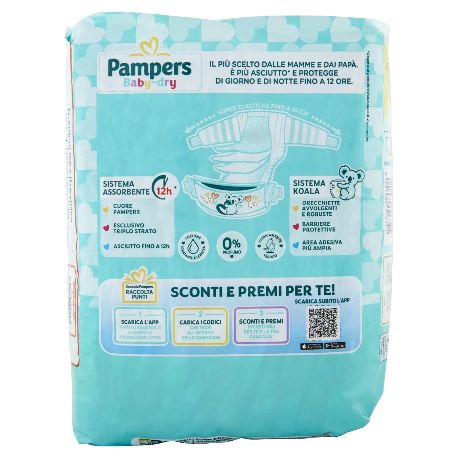 Pampers Baby Dry Pannolini Taglia 1 2-5Kg 4 Confezioni da 24 Pannolini ( 96  Totali) : : Prima infanzia