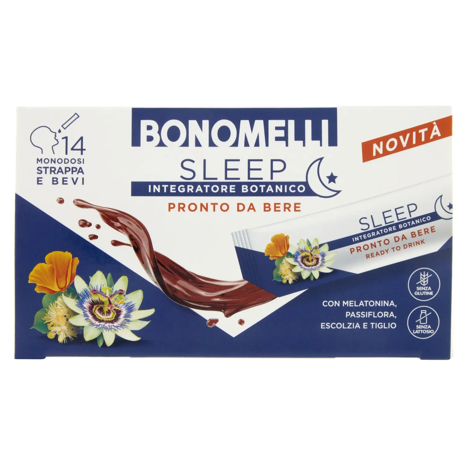 Bonomelli Integratore Botanico Sleep 14 stick monodose 140 ml