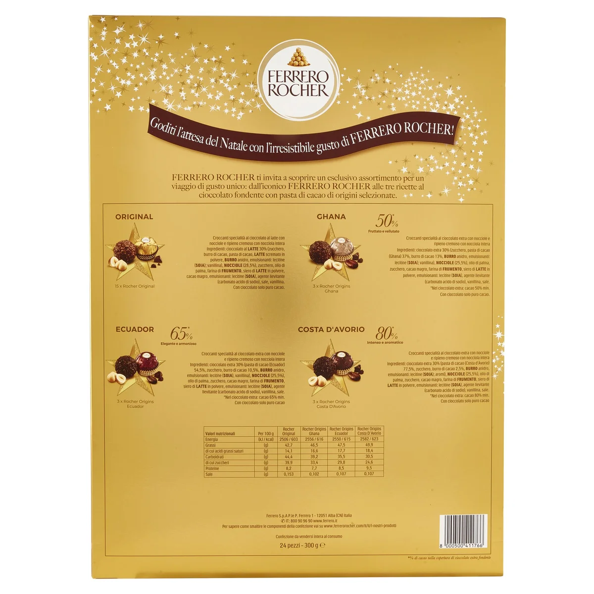 Calendario Avvento Prestige: cioccolatini assortiti, 310 g